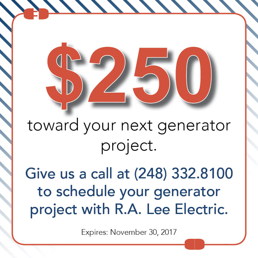 $250 toward your next generator project